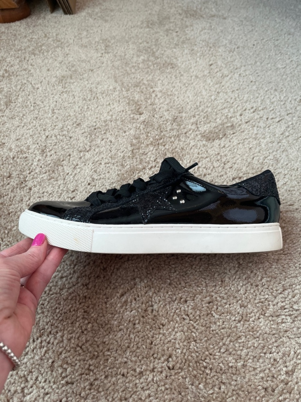 Hey Girl by Corkys Supernova Shiny Glitter Sneakers - Picture 2 of 7